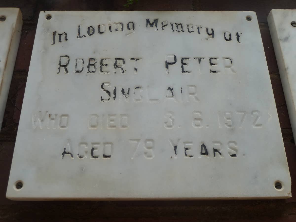SINCLAIR Robert Peter -1972