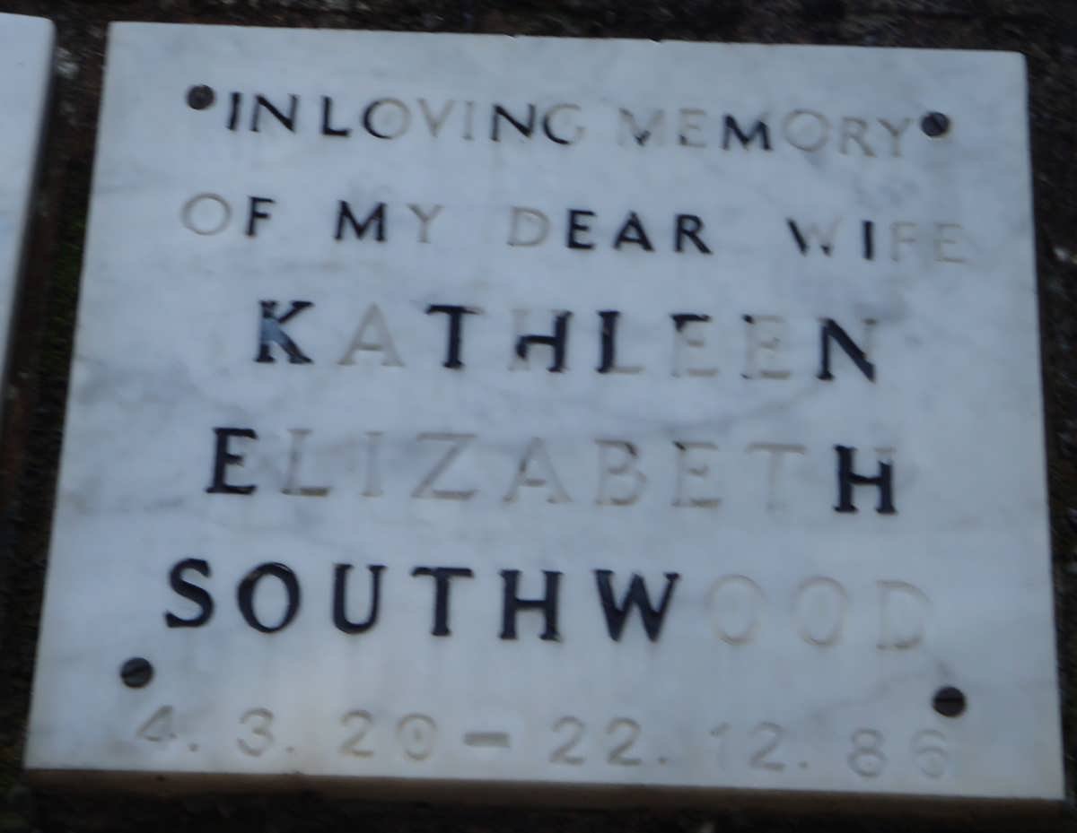 SOUTHWOOD Kathleen Elizabeth 1920-1986