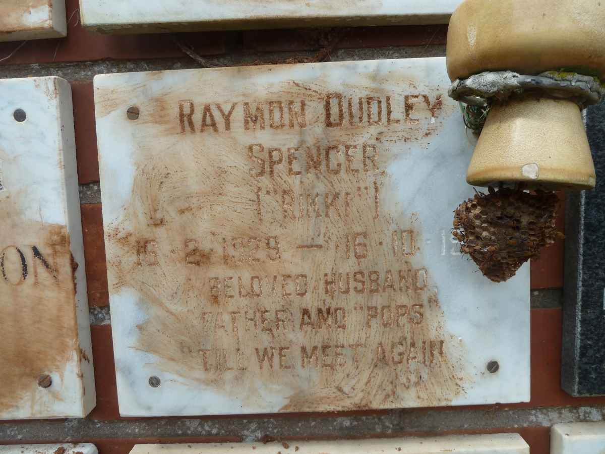 SPENCER Raymon Dudley 1929-1985