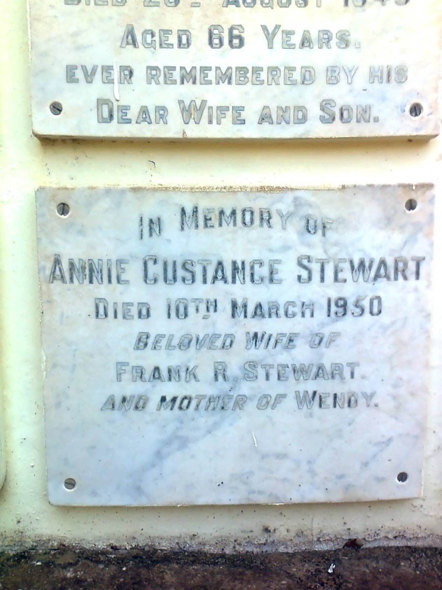 STEWART Annie Custance -1950