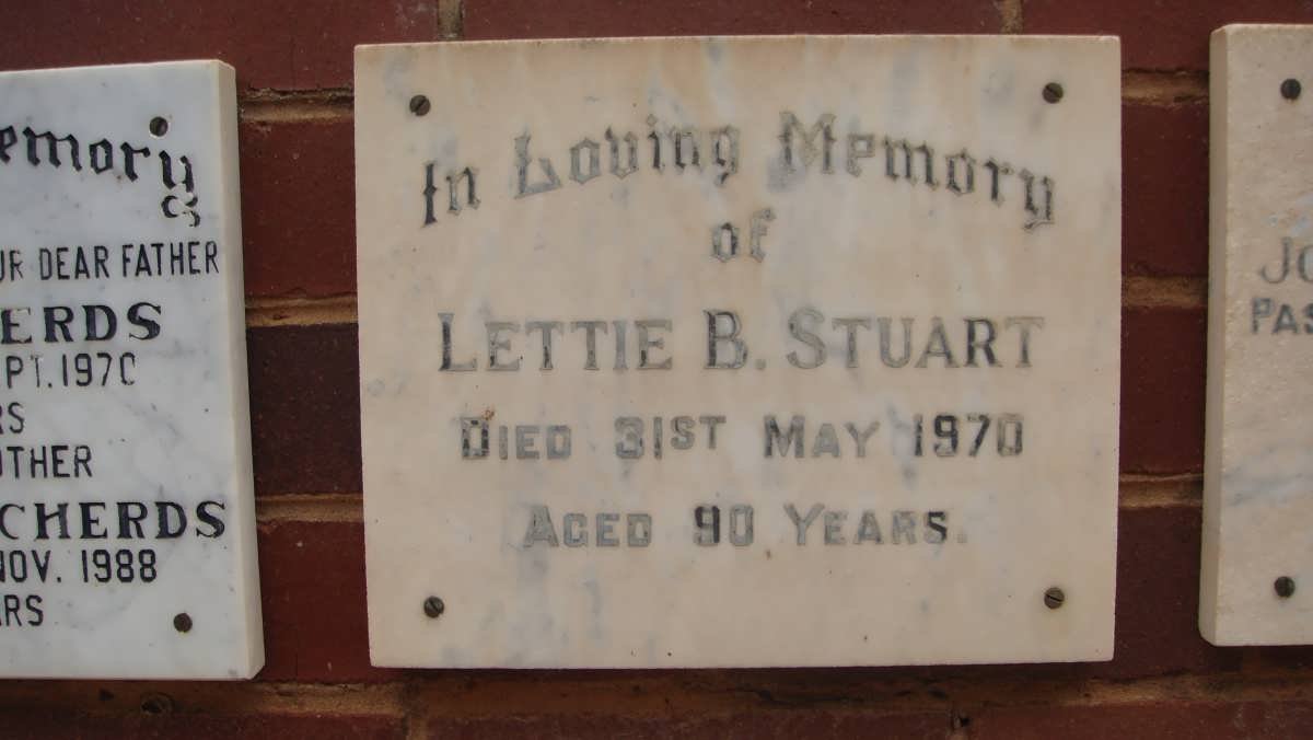 STUART Lettie B. -1970