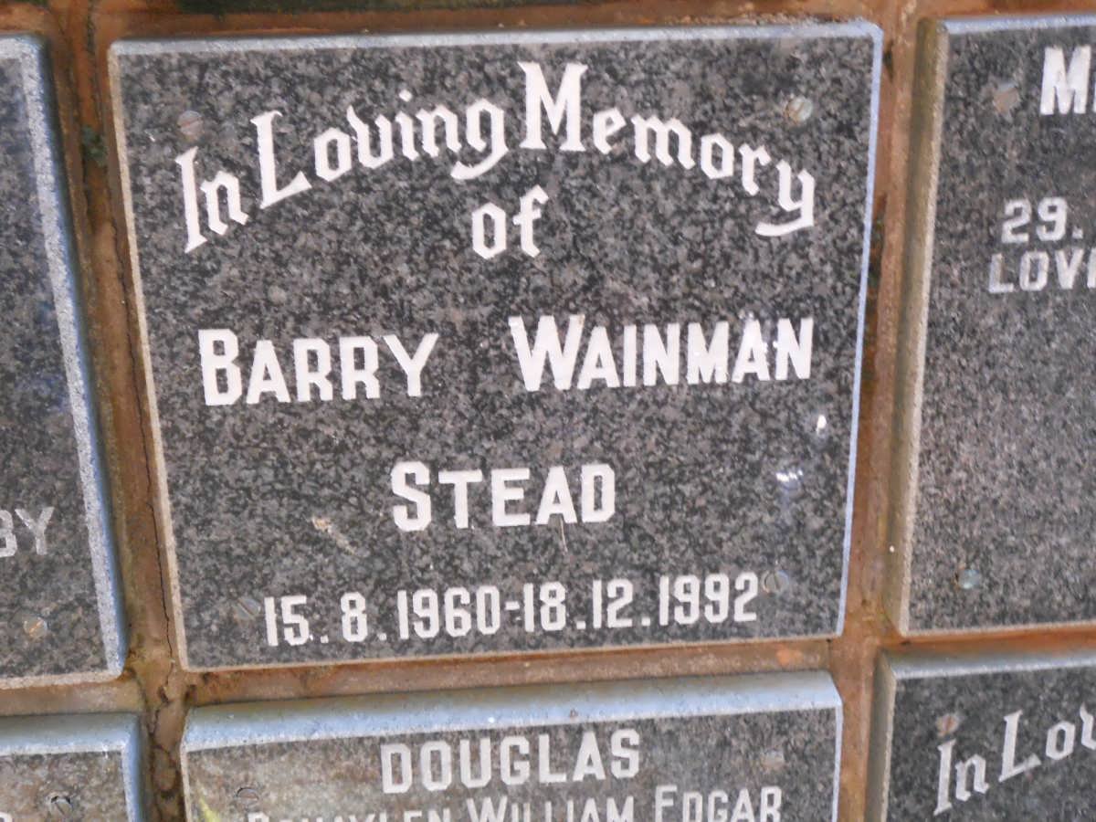 STEAD Barry Wainman 1960-1992
