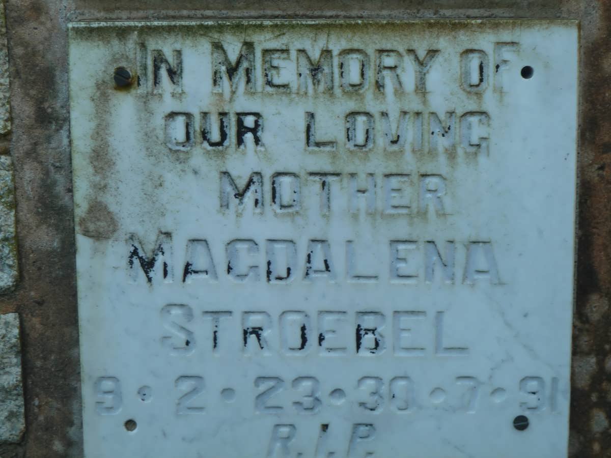 STROEBEL Magdalena 1923-1991