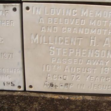 STEPHENSON Millicent H. Anne -1971