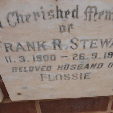 STEWART Frank R. 1900-1970