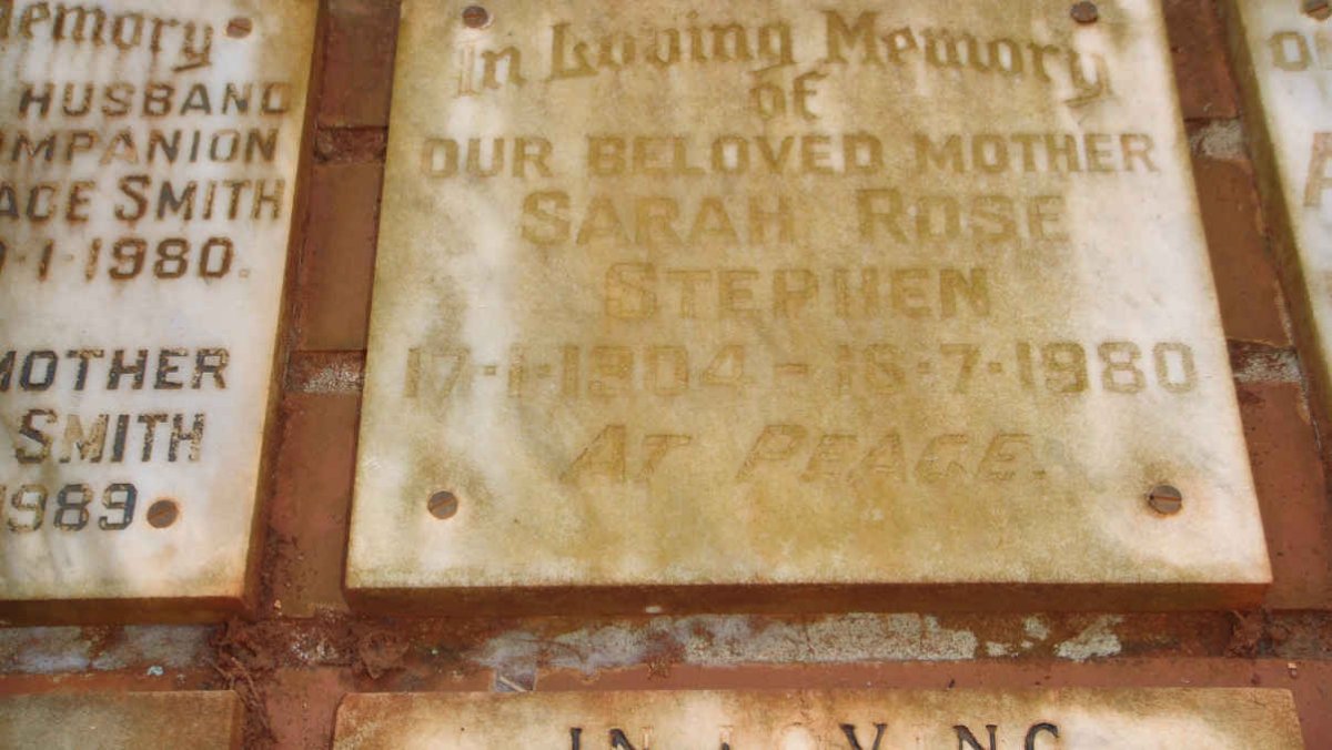 STEPHEN Sarah Rose 1904-1980