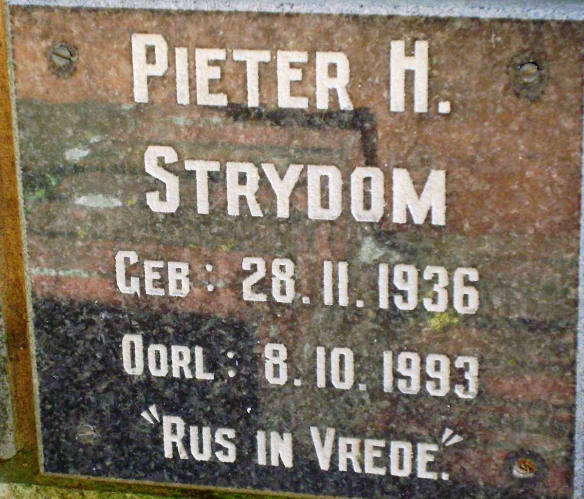 STRYDOM Pieter H. 1936-1993