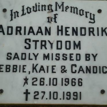 STRYDOM Adriaan Hendrik 1966-1991