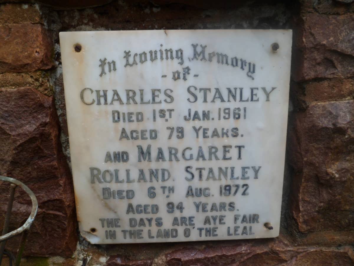 STANLEY Charles -1961 &amp; Margaret ROLLAND -1972