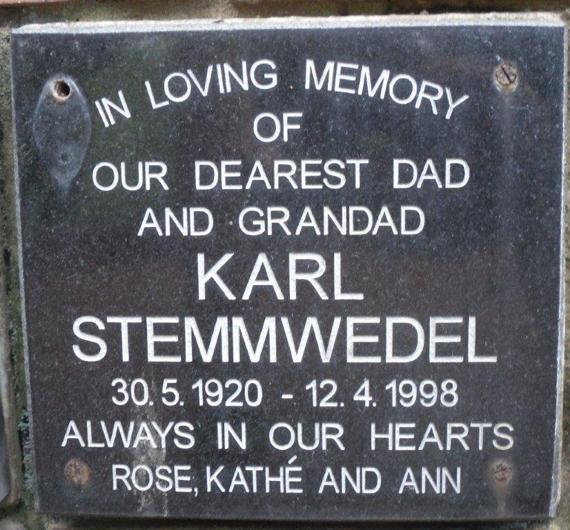 STEMMWEDEL Karl 1920-1998