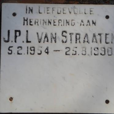 STRAATEN J.P.L., van 1954-1990