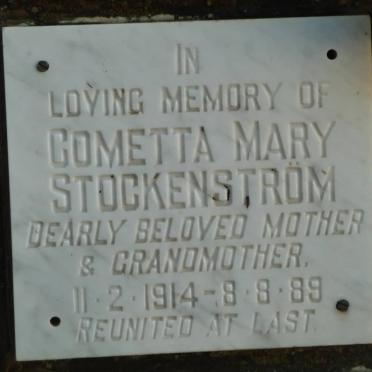 STOCKENSTRÖM Cometta Mary 1914-1989