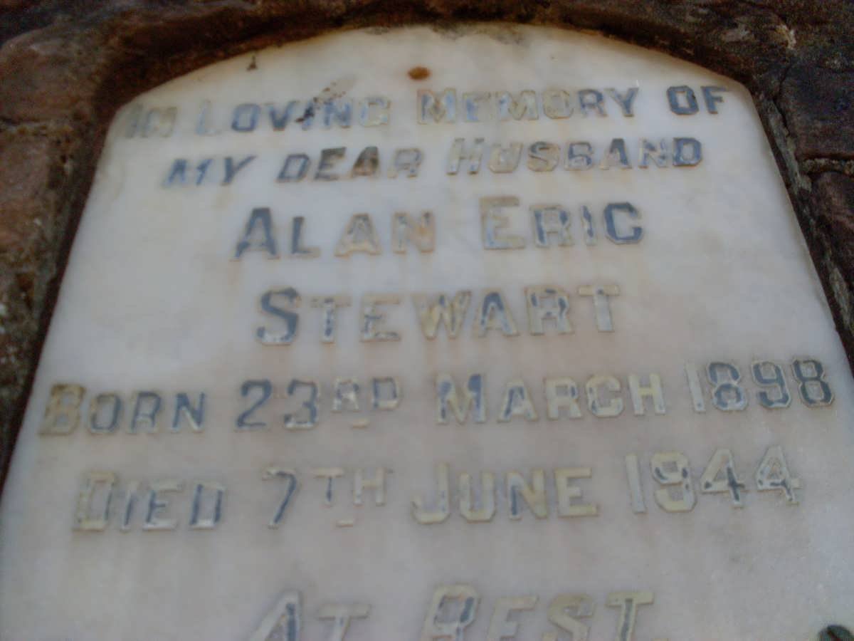 STEWART Alan Eric 1898-1944