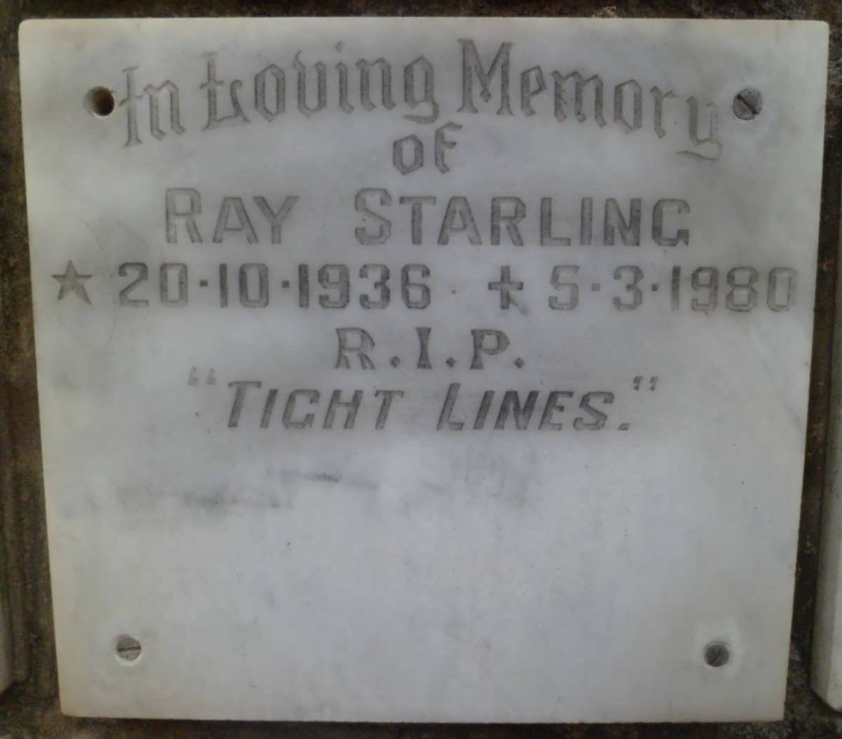 STARLING Ray 1936-1980