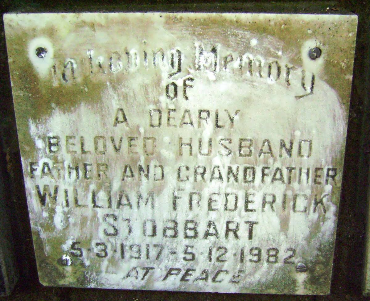 STOBBART William Frederick 1917-1982