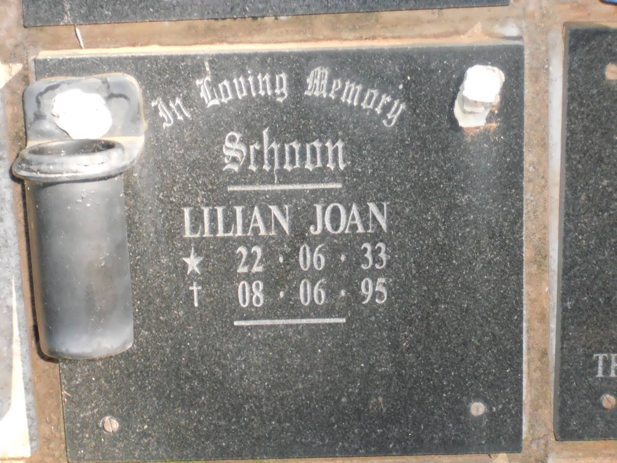 SCHOON Lilian Joan 1933-1995