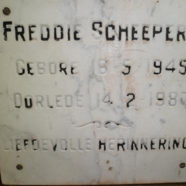 SCHEEPERS Freddie 1945-1987