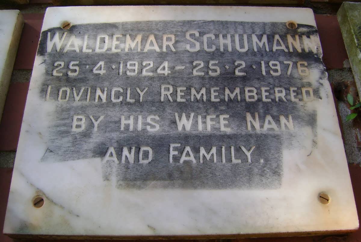 SCHUMANN Waldemar 1924-1976