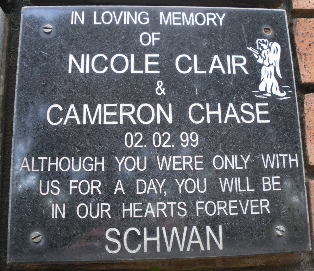SCHWAN Nicole Clair 1999-1999 :: SCHWAN Cameron Chase 1999-1999
