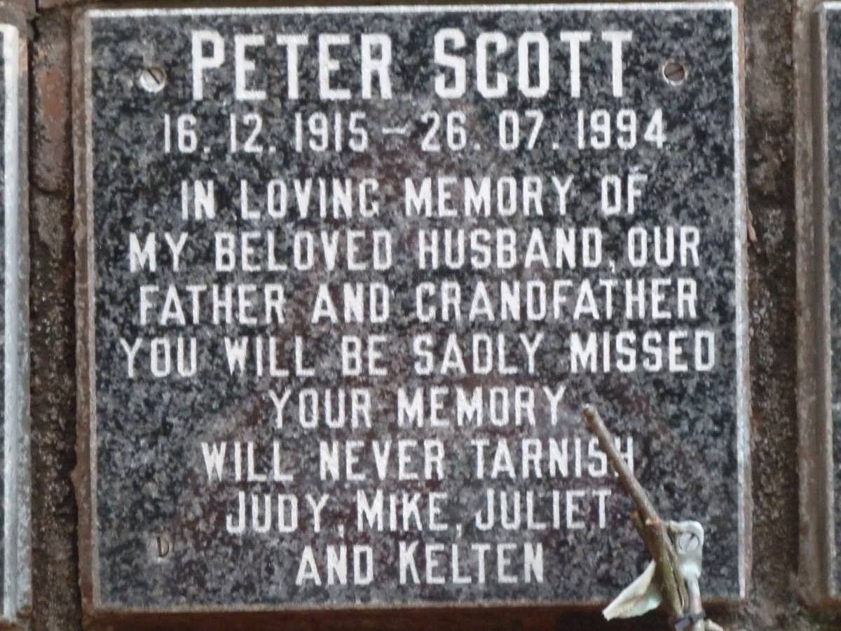 SCOTT Peter 1915-1994