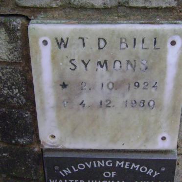 SYMONS W.T.D. 1924-1980