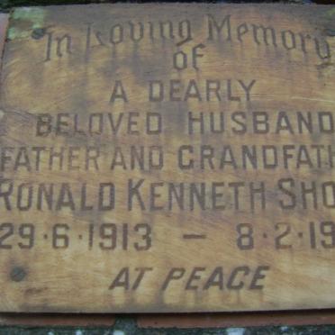 SHORT Ronald Kenneth 1913-1983