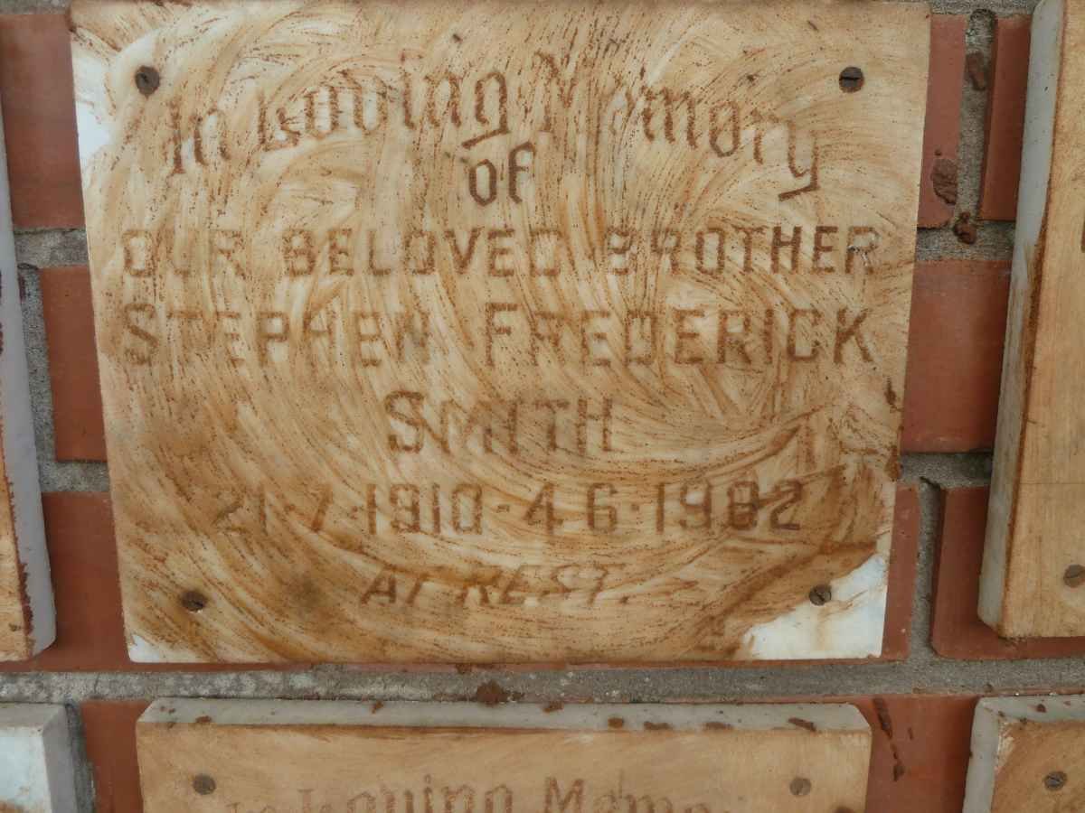SMITH Stephen Frederick 1910-1982