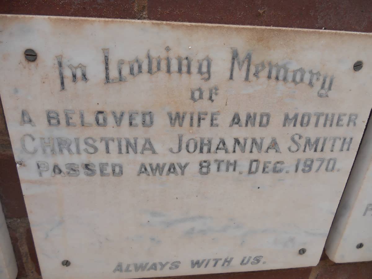 SMITH Christina Johanna -1970