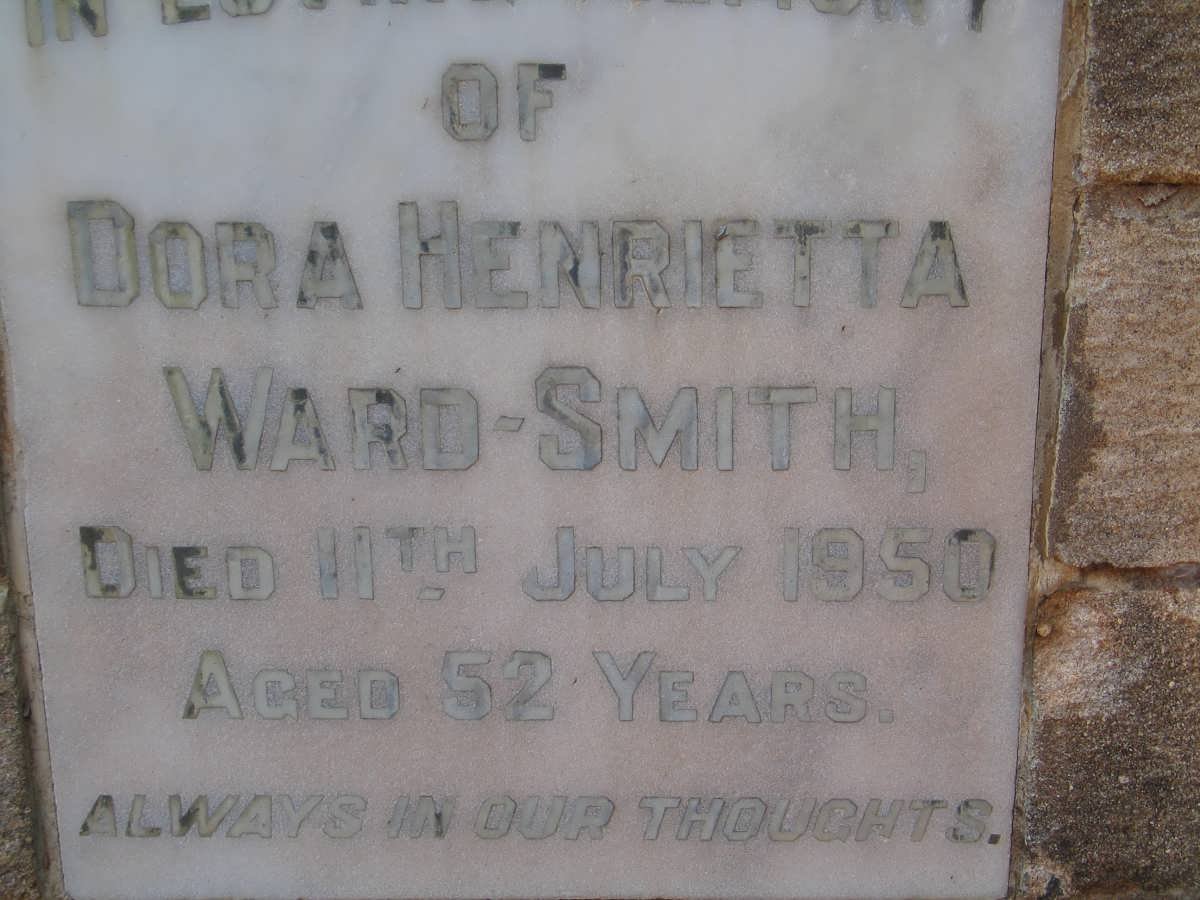 SMITH Dora Henrietta, Ward -1950