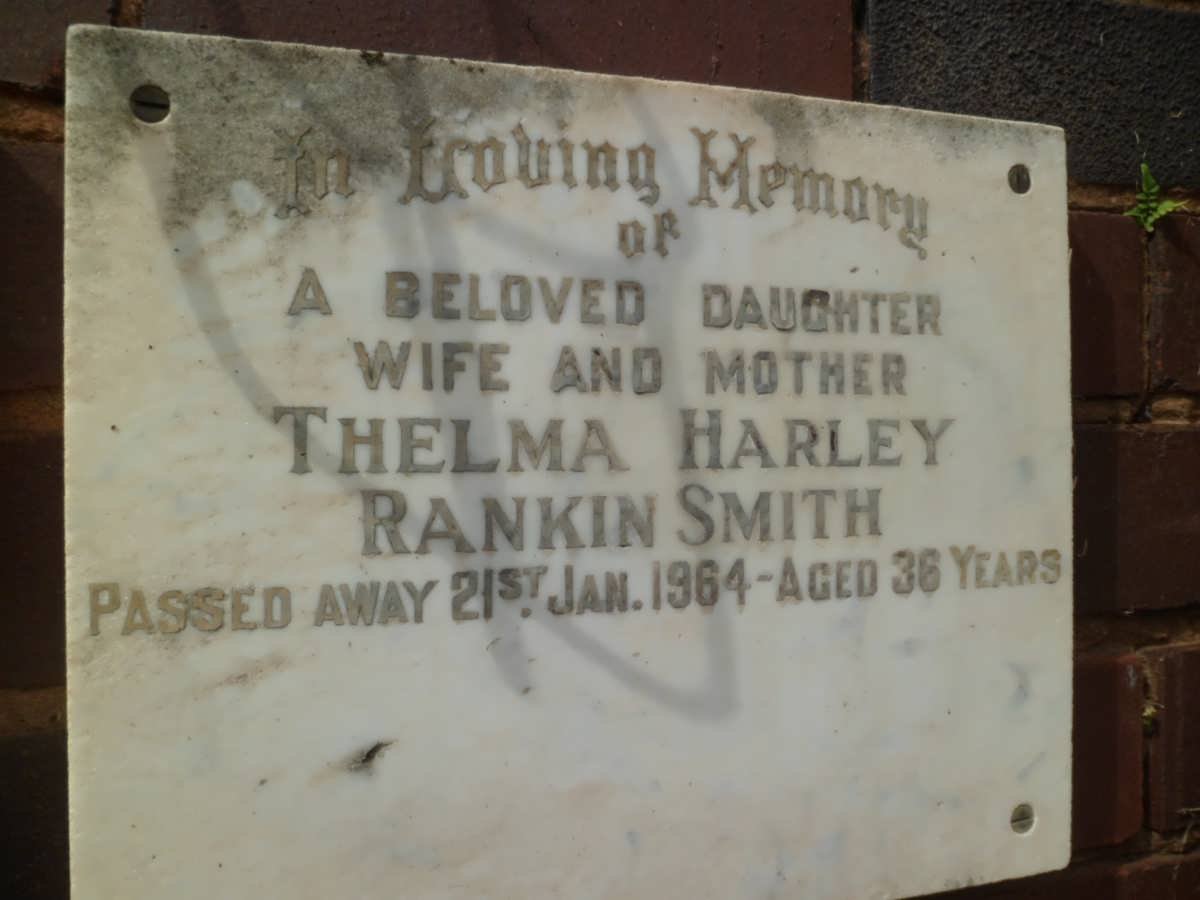 SMITH Thelma Harley Rankin -1964