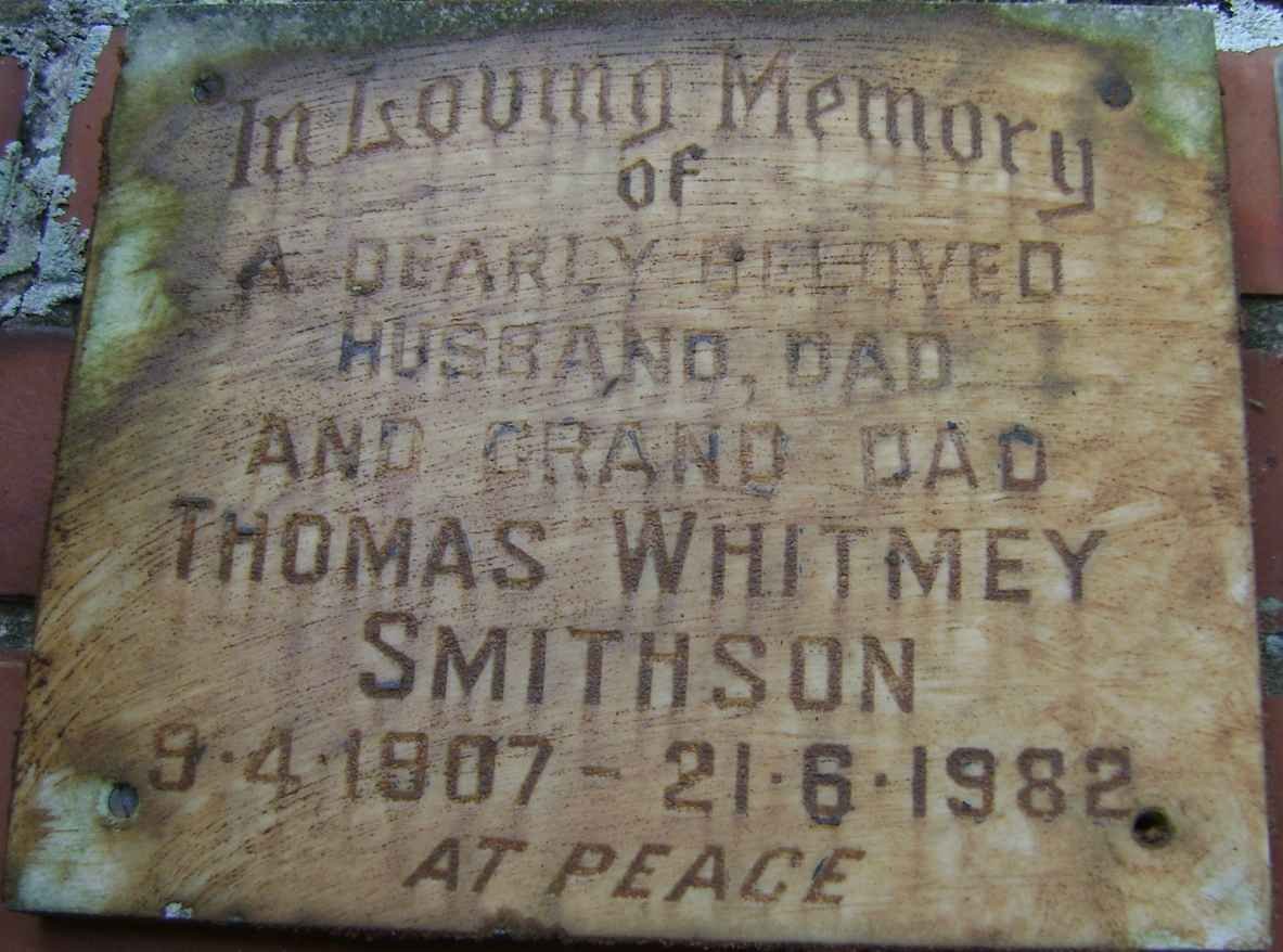 SMITHSON Thomas Whitmey 1907-1982