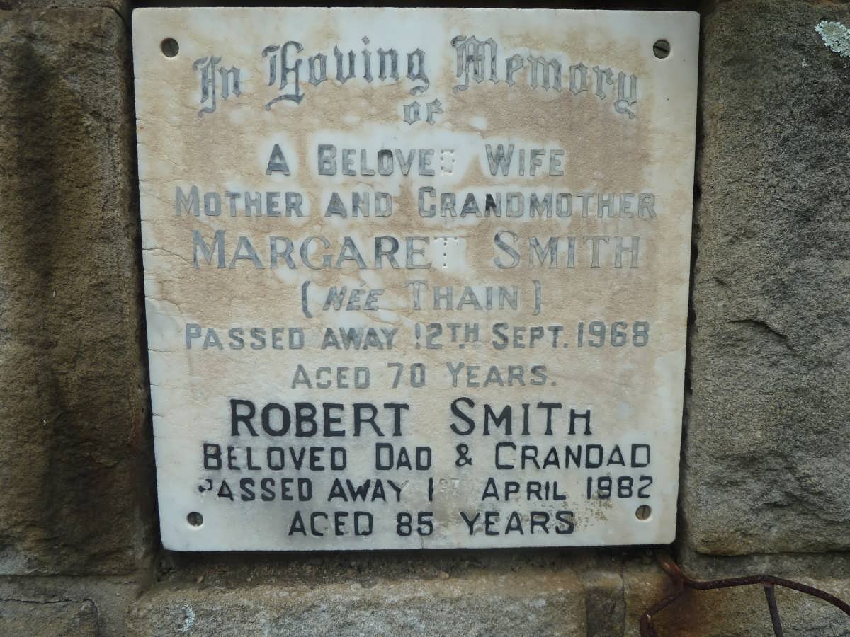 SMITH Robert -1982 &amp; Margaret THAIN -1968