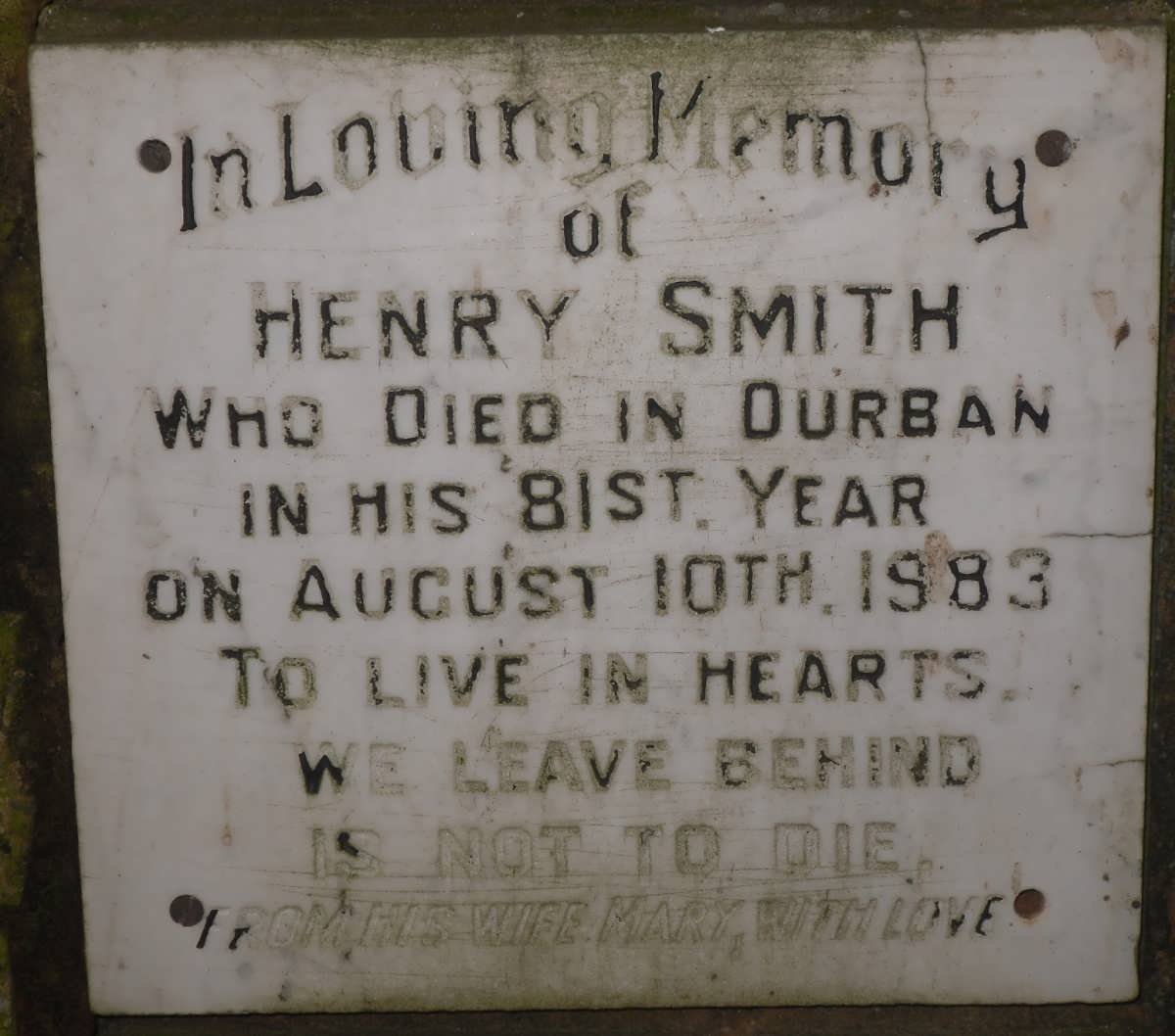 SMITH Henry -1983