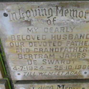 SWARDT Bertram James, de 1924-1980