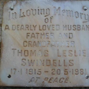 SWINDELLS Thomas Leslie 1915-1981
