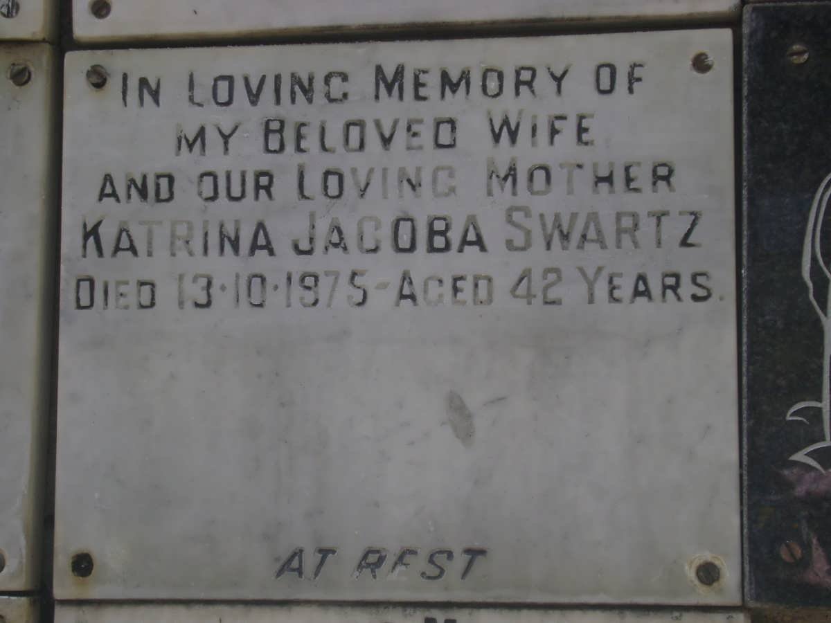 SWARTZ Katrina Jacoba -1975