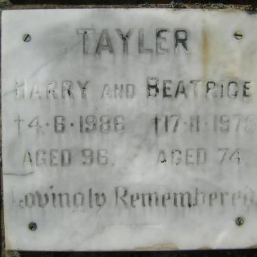 TAYLER Harry -1986 &amp; Beatrice -1975