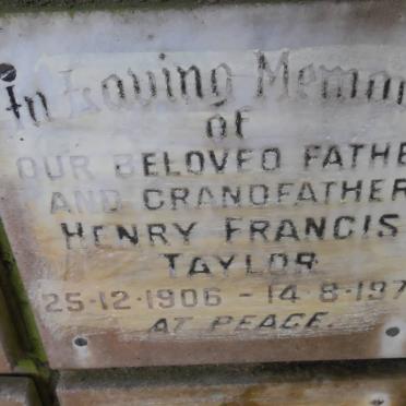 TAYLOR Henry Francis 1906-1979