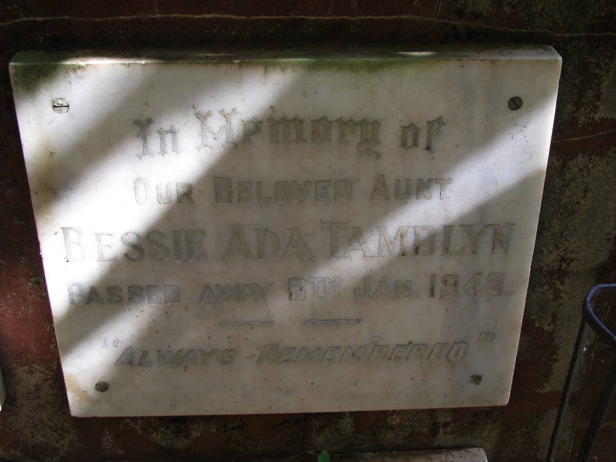 TAMBLYN Bessie Ada -1943