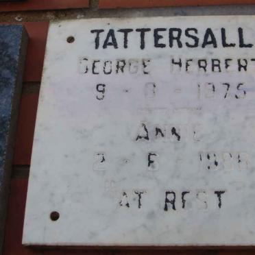 TATTERSALL George Herbert -1975 &amp; Annie -1986