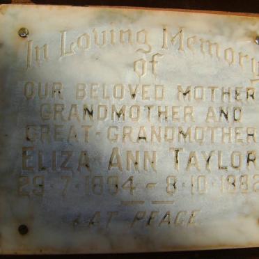 TAYLOR Eliza Ann 1894-1982