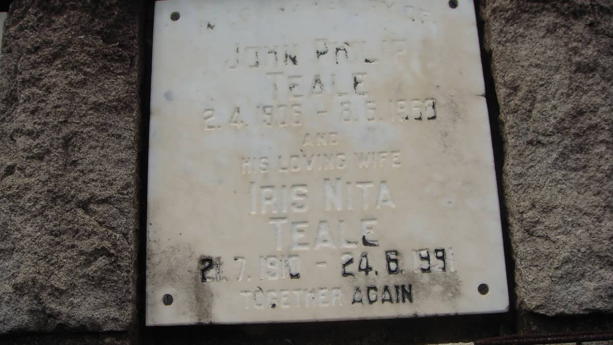 TEALE John Philip 1906-1968 &amp; Iris Nita 1910-1991