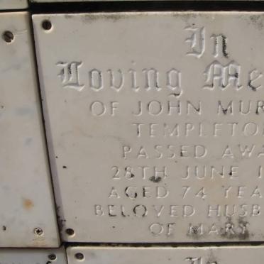 TEMPLETON John Murray -1971