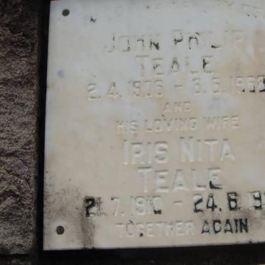 TEALE John Philip 1906-1968 &amp; Iris Nita 1910-1991