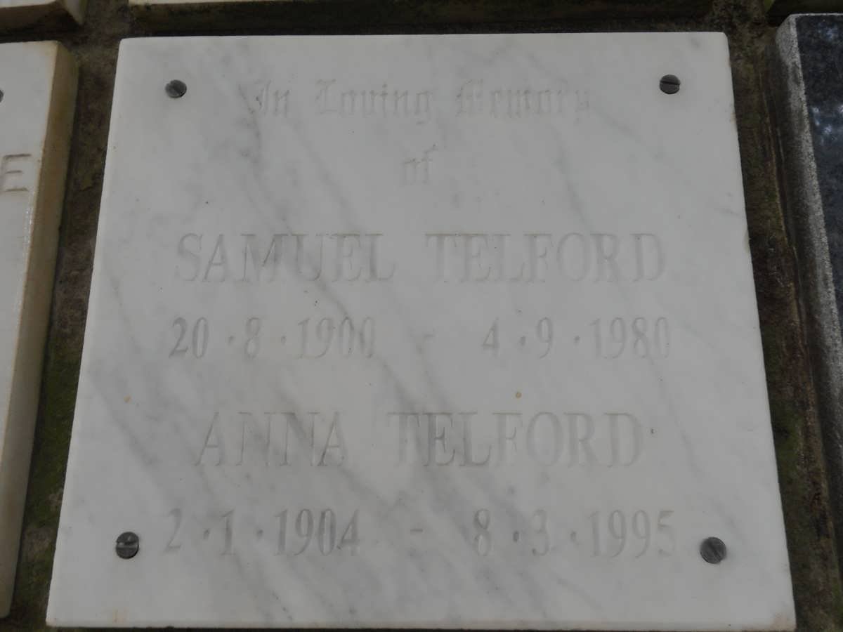 TELFORD Samuel 1900-1980 &amp; Anna 1904-1995