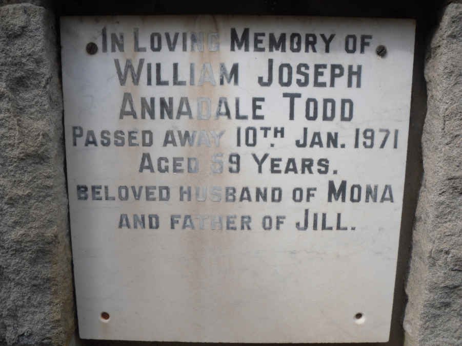 TODD William Joseph Annadale -1971