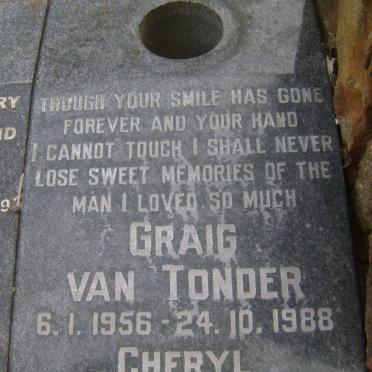 TONDER Graig, van 1956-1988
