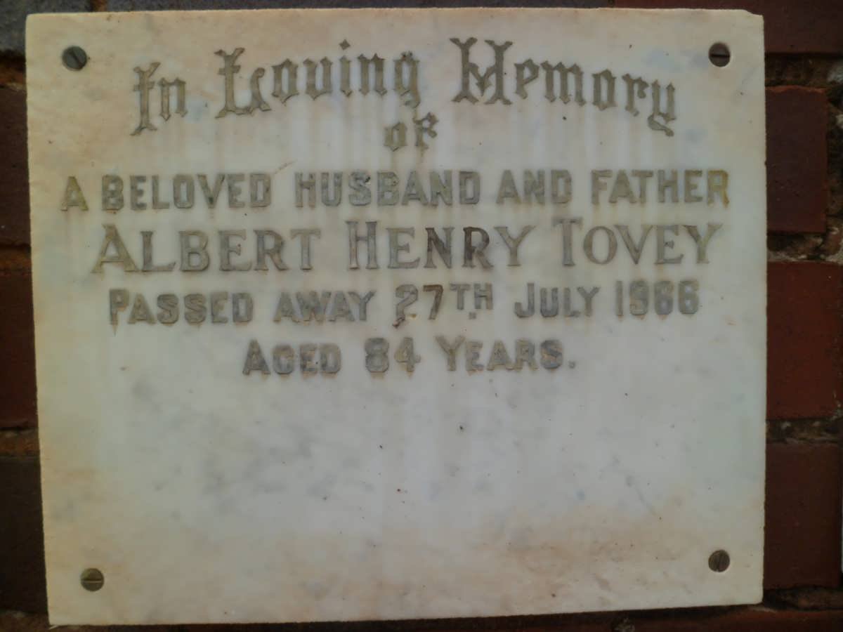 TOVEY Albert Henry -1966