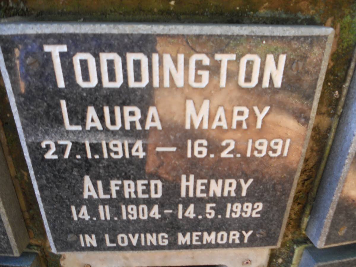 TODDINGTON Alfred Henry 1904-1992 &amp; Laura Mary 1914-1991