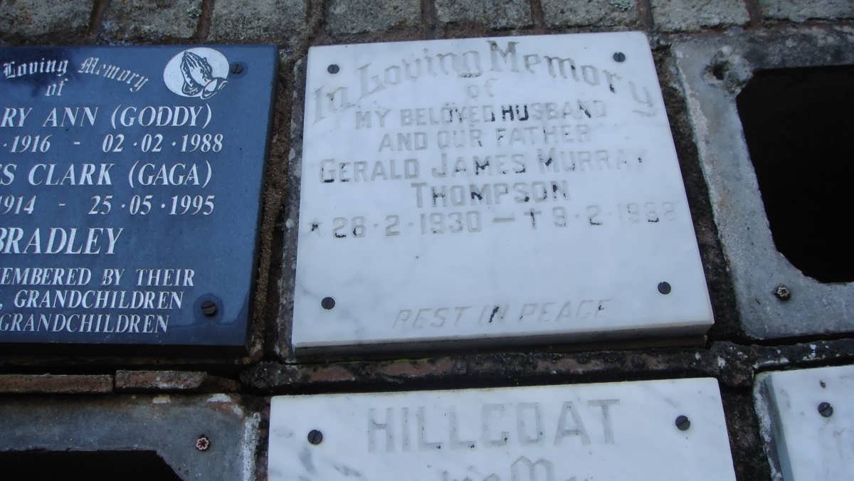 THOMPSON Gerald James Murray 1930-1988